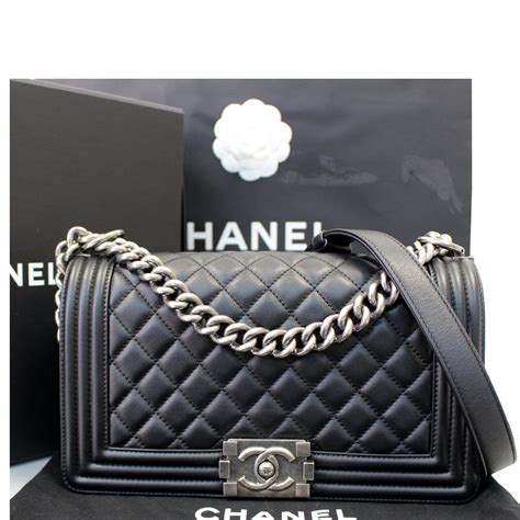 chanel boy bag medium black and gold|Chanel le boy bag yupoo.